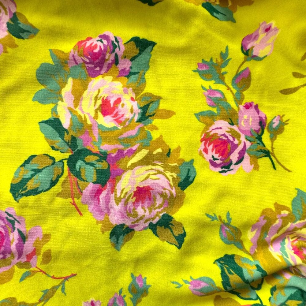 CREWCUTS One-Shoulder Floral Swimsuit Girls 6-7 Yellow Asymmetric One Piece Girl - Picture 4 of 7